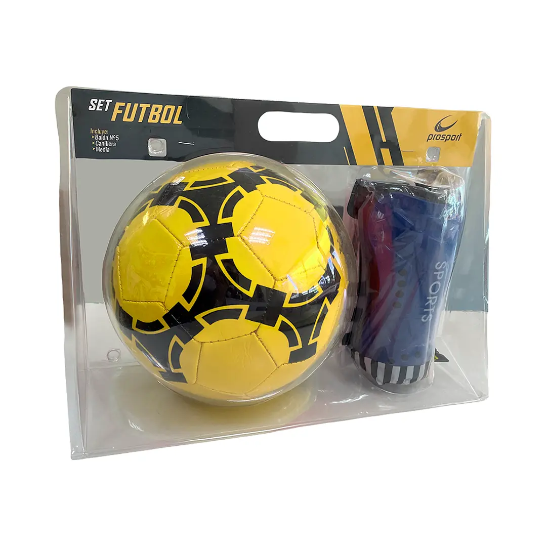 SET DE FUTBOL 3 EN 1 = BALÓN N 5 / MEDIAS S / CANILLERAS S - Imagen 2