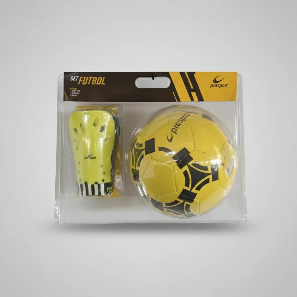 SET DE FUTBOL 3 EN 1 = BALÓN N 5 / MEDIAS S / CANILLERAS S - Imagen 7