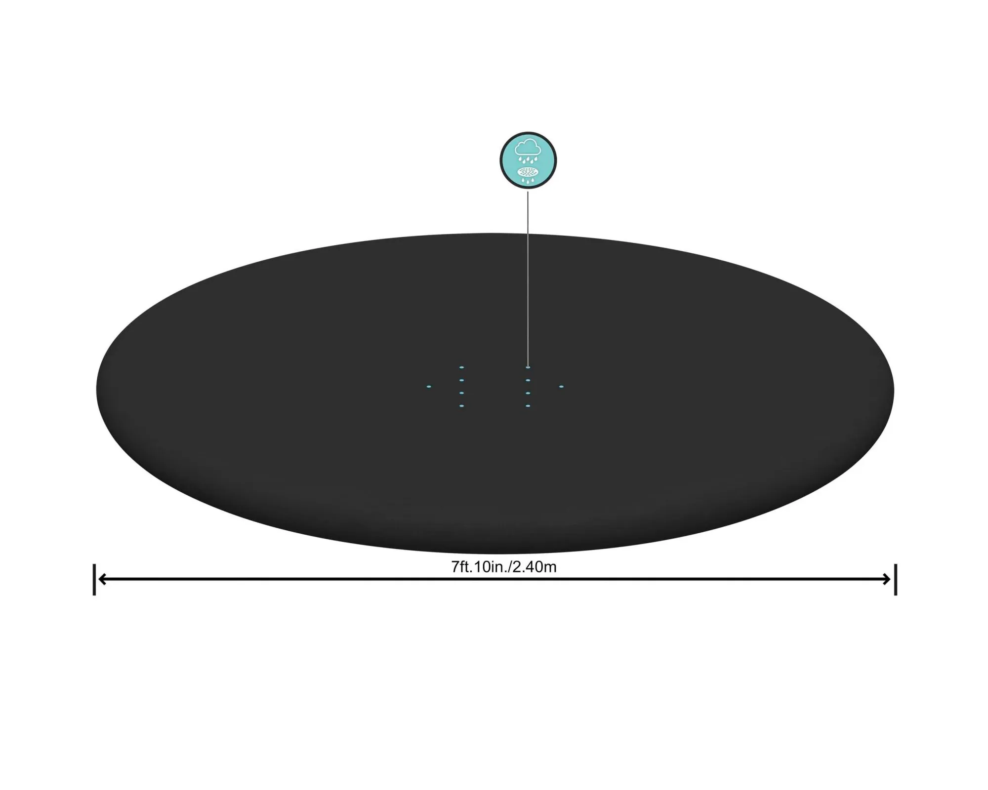 FUNDA CUBREPISCINAS 2.44MTS BESTWAY - Imagen 3