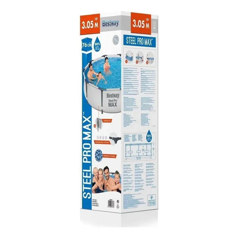 PISCINA ESTRUCTURAL REDONDA BESTWAY 56406 DE 4.678 LITROS 3.05M X 0.76CM - Imagen 6