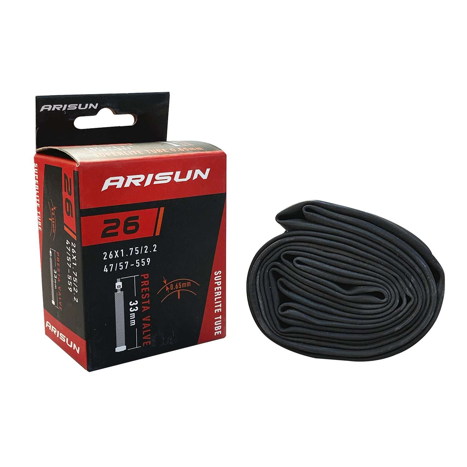 CAMARA BICICLETA ARO 26 X 1.75A2.22 SUPERLITE V.FRAN ARISUN