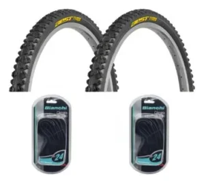 NEUMÁTICOS BEST CROSS 24 2.125 + CÁMARAS BIANCHI