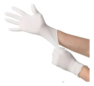 GUANTE QUIRÚRGICO ESTÉRIL CRANBERRY CAJA 50 PARES COLOR BLANCO