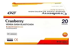 VENDA GASA ELASTICADA 8CM X 4M BLANCO CRANBERRY 20 UNDS