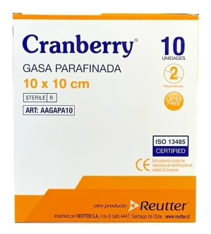 GASA PARAFINADA CRANBERRY 10X10 CM – CAJA 10 UNID