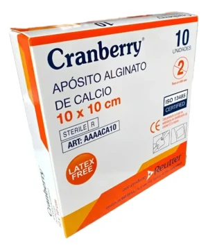 APÓSITO ALGINATO DE CALCIO 10X10 CAJA 10 UNDS  CRANBERRY