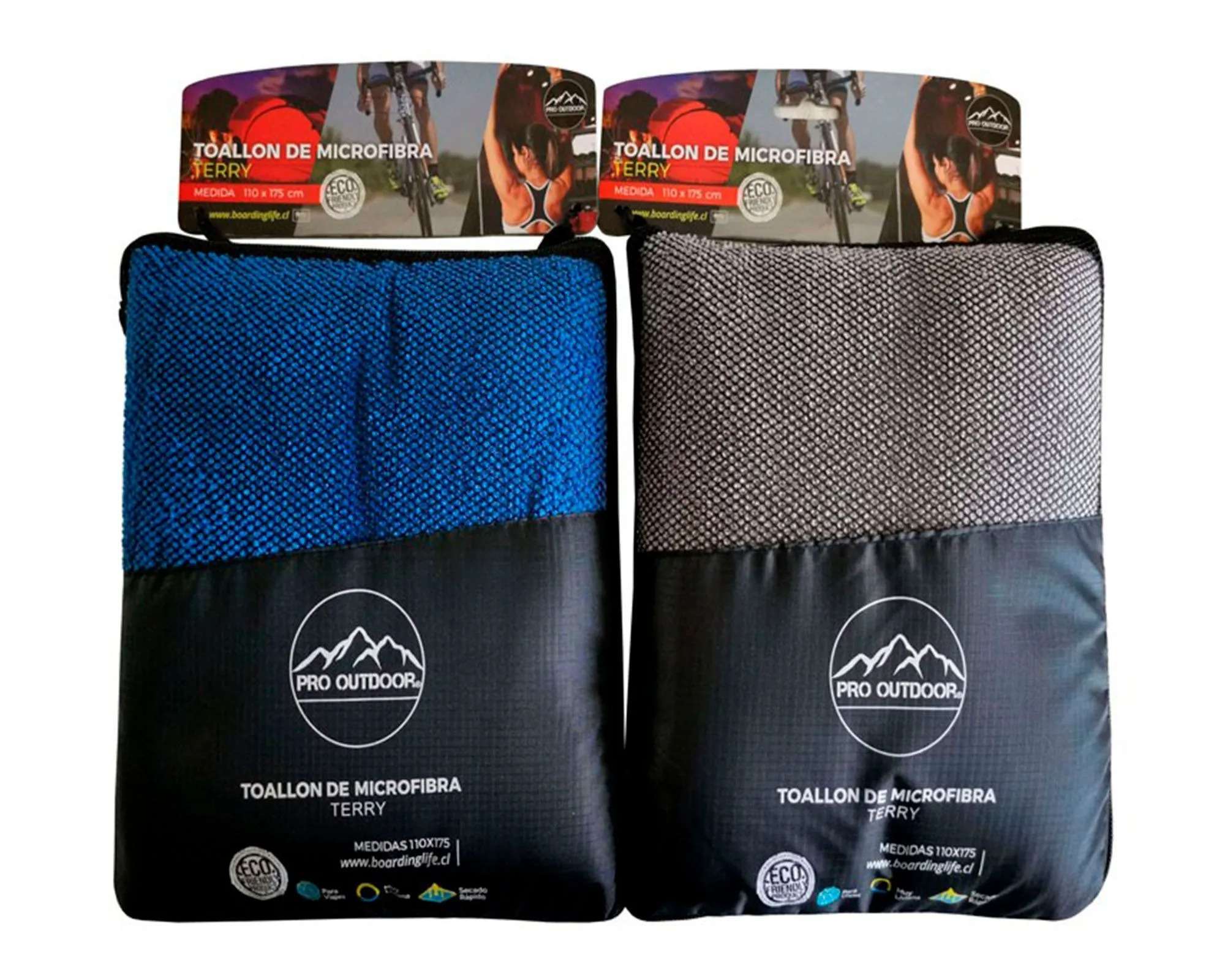TOALLA EXTRA GRANDE MICROFIBRA SUEDE PRO OUTDOOR LISA