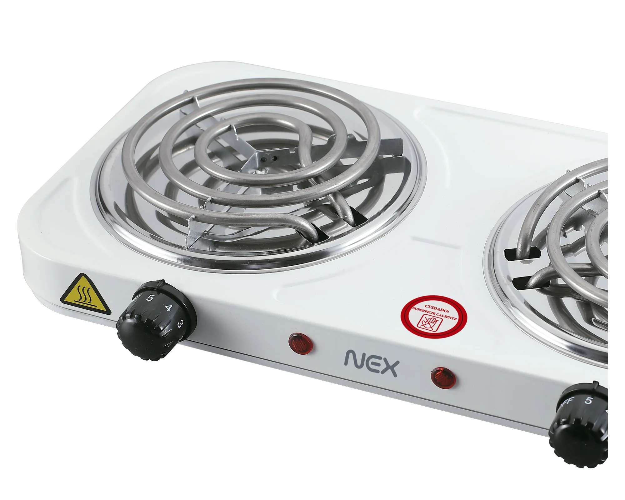COCINILLA ELÉCTRICA CAMPING 2 QUEMADORES NEX - Imagen 2