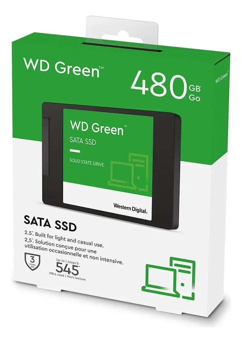 DISCO SÓLIDO SSD INTERNO WESTERN DIGITAL WD GREEN 480GB - Imagen 3