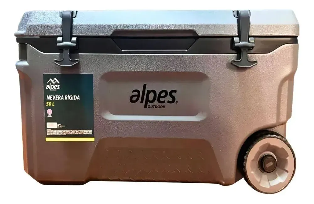 COOLER NEVERA RÍGIDA ALPES CON RUEDAS 50 LT - Imagen 4