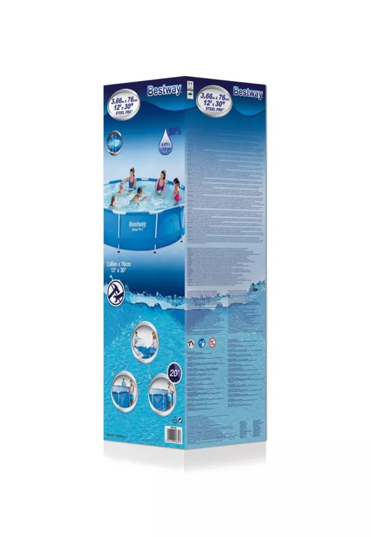 PISCINA BESTWAY REDONDA STEEL PRO 3.66M X 76CM - Imagen 5