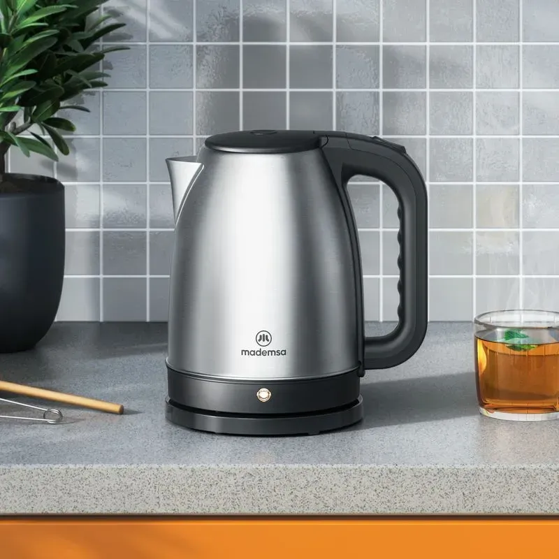 HERVIDOR ELÉCTRICO MADEMSA 1,8L CON APAGADO AUTOMÁTICO MEK10 ACERO INOXIDABLE - Imagen 6