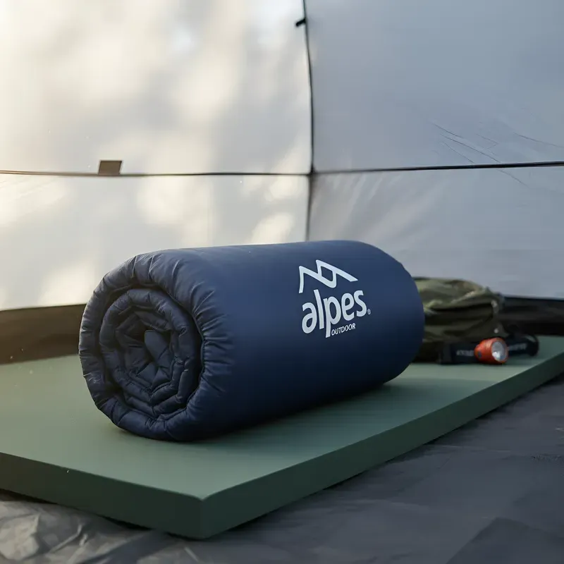 SACO DE DORMIR ALPES RECTANGULAR 25° - 10° AZUL MARINO IZQUIERDO - Imagen 5