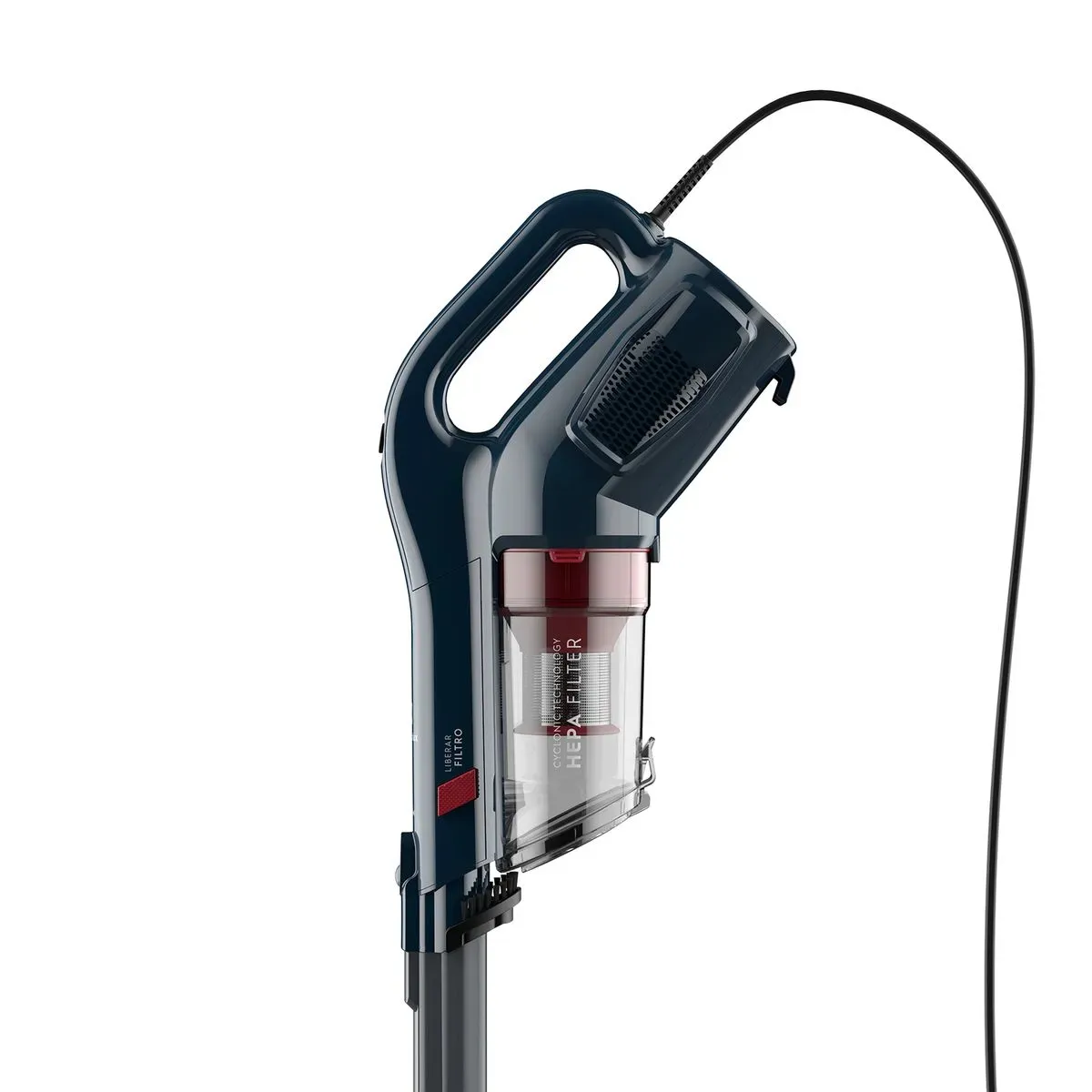 ASPIRADORA VERTICAL CON CABLE ELECTROLUX 1300W CICLÓNICA 3 EN 1 CON FILTRO HEPA PTE10 AZUL - Imagen 3