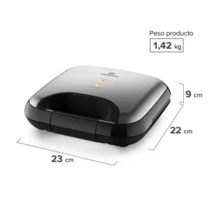 SANDWICHERA MADEMSA CON CALENTAMIENTO RÁPIDO MSG20 ACERO INOXIDABLE