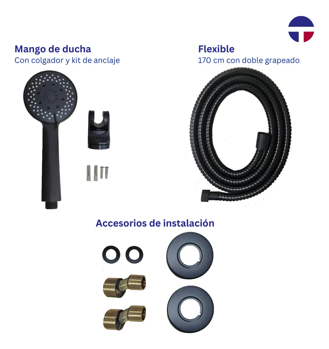 LLAVE MONOMANDO TINA DUCHA NOTTE TAUMM - Imagen 2