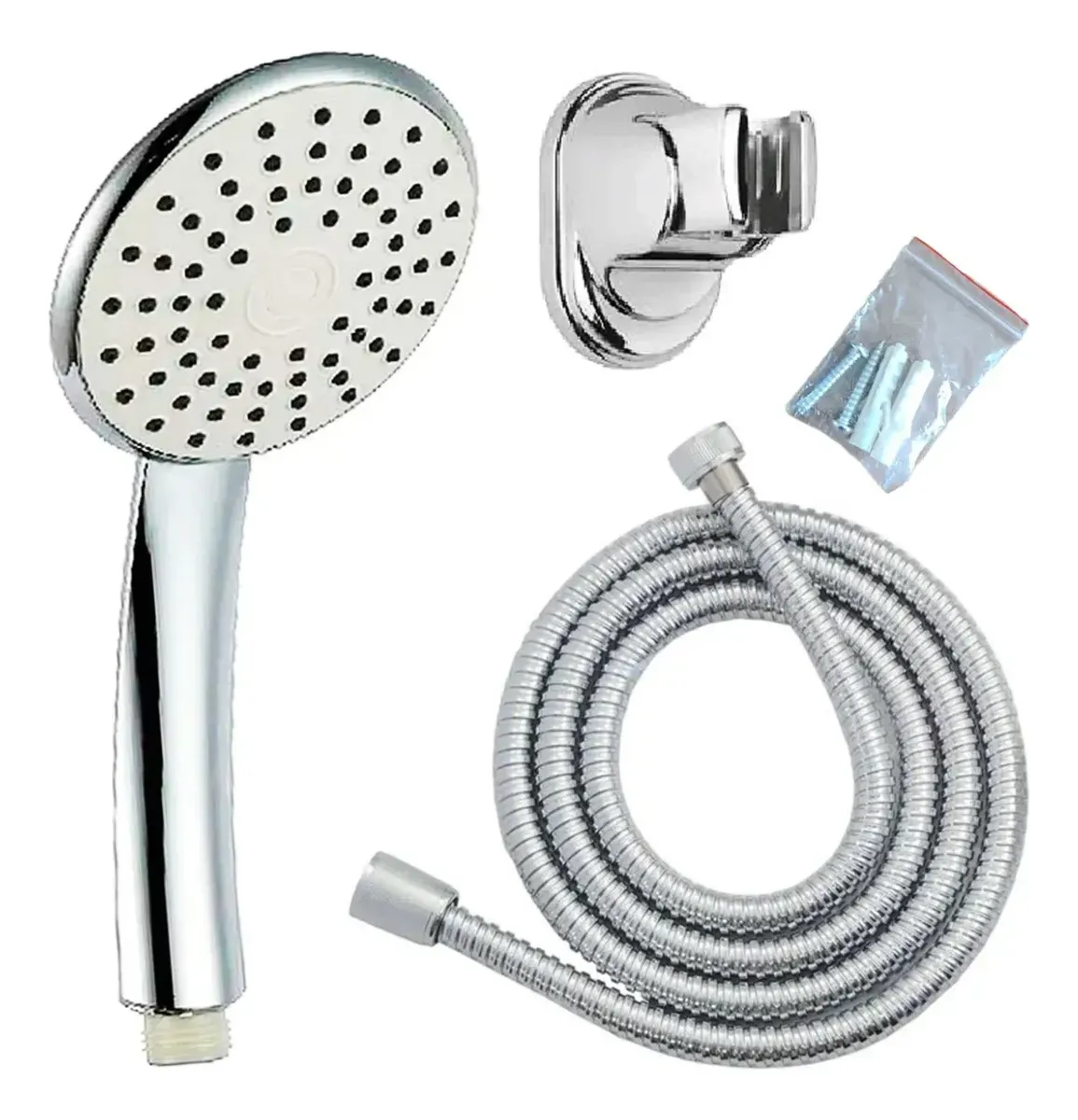 JUEGO DUCHA SET MANGO SOPORTE FLEXIBLE 1,6 MT SWERTT TAUMM - Imagen 4