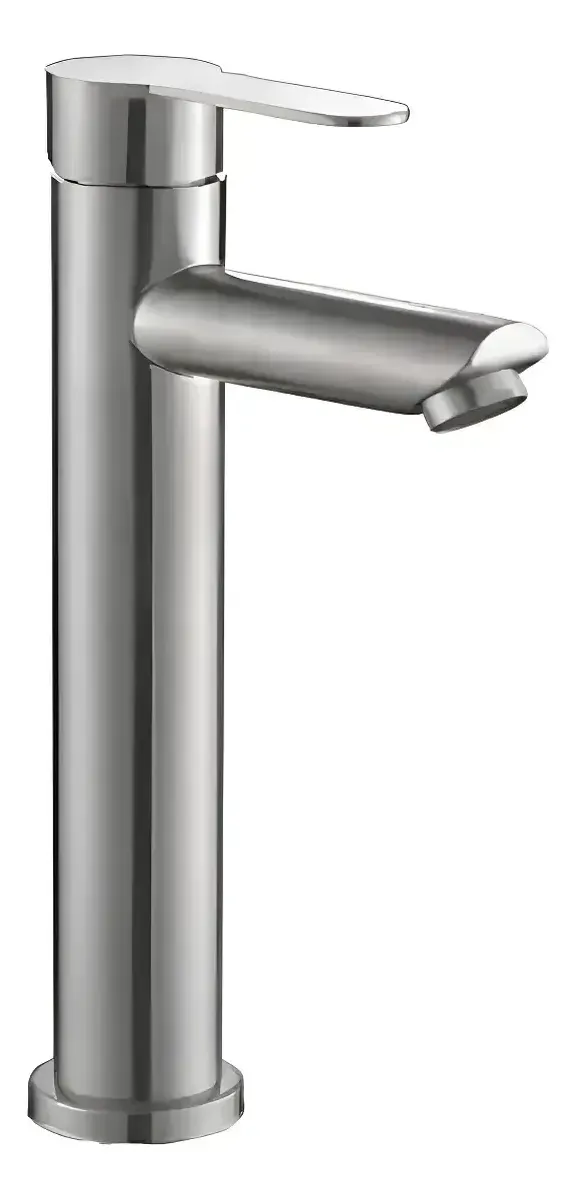 MONOMANDO LAVAMANOS ALTO MODERNO INOXIDABLE TAUMM 31CM