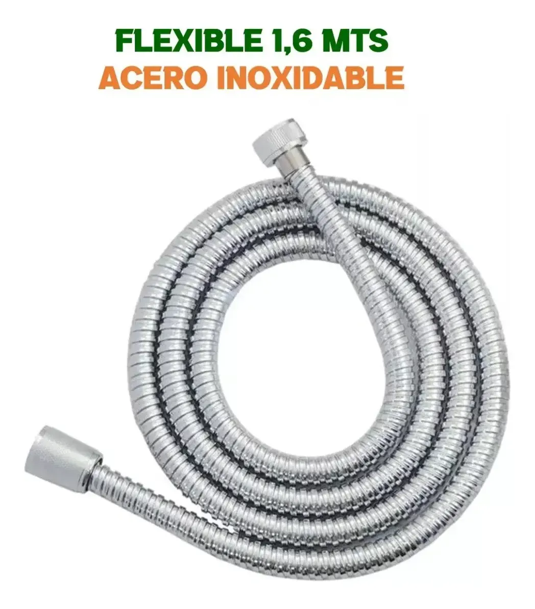 JUEGO DUCHA SET MANGO SOPORTE FLEXIBLE 1,6 MT SWERTT TAUMM - Imagen 3