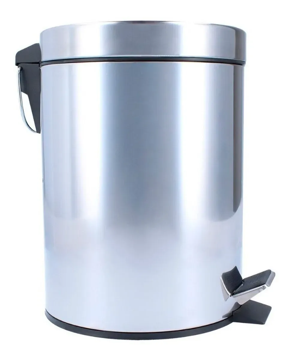 BASURERO PAPELERO PEDAL 5 L ACERO INOXIDABLE TAUMM - Imagen 4