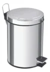 BASURERO PAPELERO PEDAL 8 L ACERO INOXIDABLE TAUMM