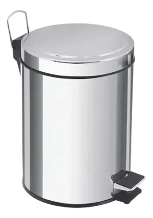 BASURERO PAPELERO PEDAL 5 L ACERO INOXIDABLE TAUMM