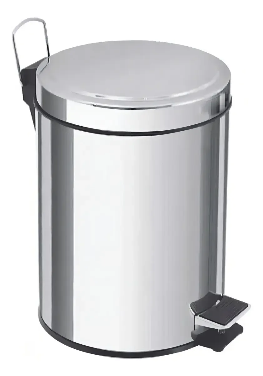 BASURERO PAPELERO PEDAL 5 L ACERO INOXIDABLE TAUMM