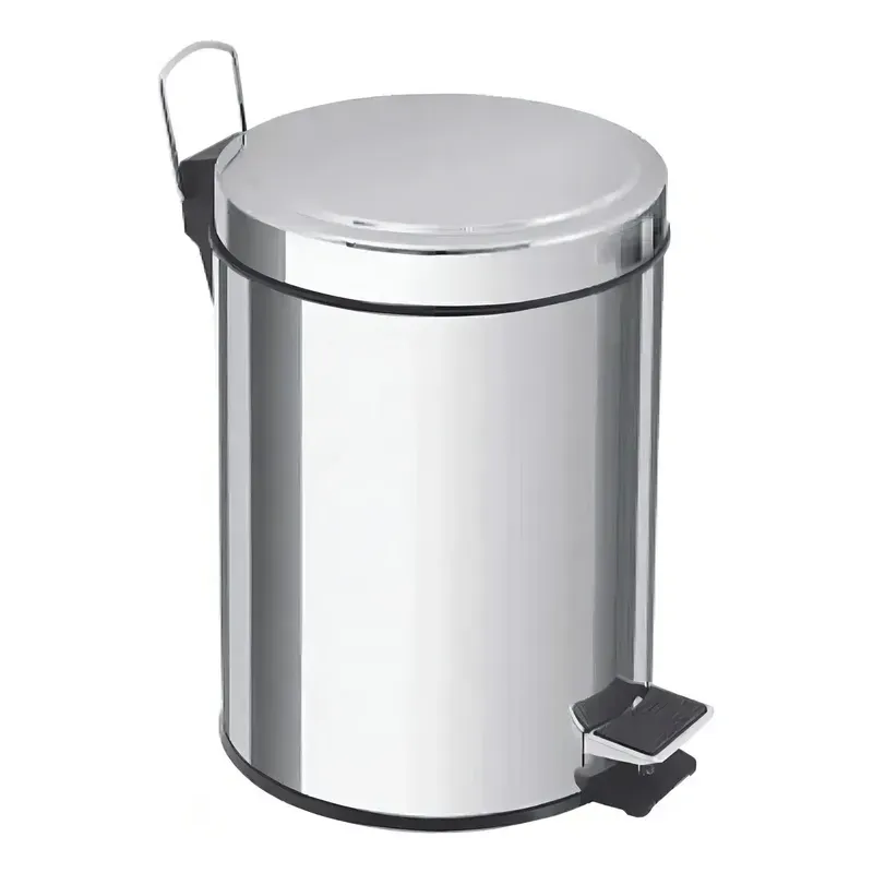 BASURERO PAPELERO PEDAL 8 L ACERO INOXIDABLE TAUMM - Imagen 2