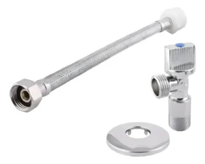 KIT FLEXIBLE 35CM CON LLAVE ANGULAR 1/2 * 15/16 TAUMM