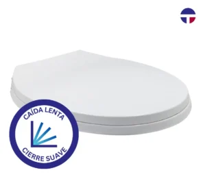 ASIENTO Y TAPA DE CIERRE LENTO DE WC FUSCHER TAUMM BLANCO