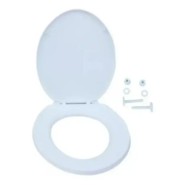 ASIENTO Y TAPA PARA WC COLOMBA BLANCO TAUMM - Imagen 2