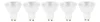 AMPOLLETA LED 6W GU10 LUZ FRIA 5 UNIDADES BLANCO FRÍO