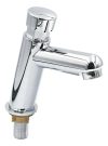 LLAVE LAVAMANOS DE PUSH PLATEADO BRILLANTE