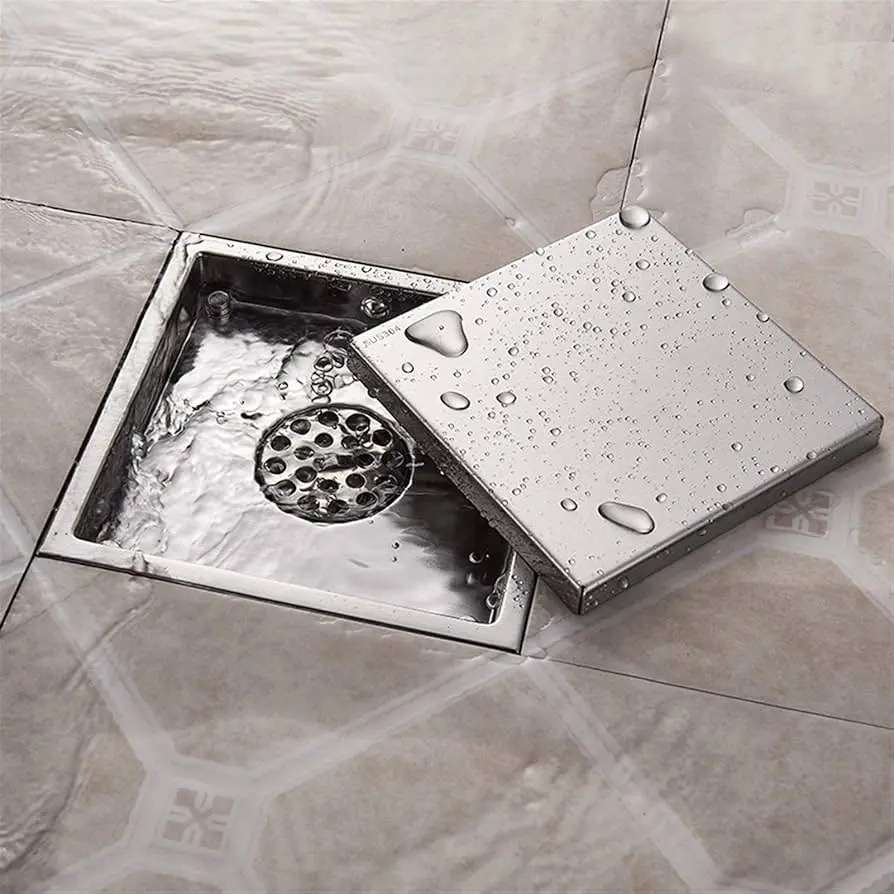 DESAGUE REJILLA TAUMM AL PISO INVISIBLE 10 X 10CM ACERO INOXIDABLE - Imagen 3