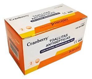 TOALLITAS ANTISÉPTICAS CON ALCOHOL AL 70° CAJA 100 SACHETS