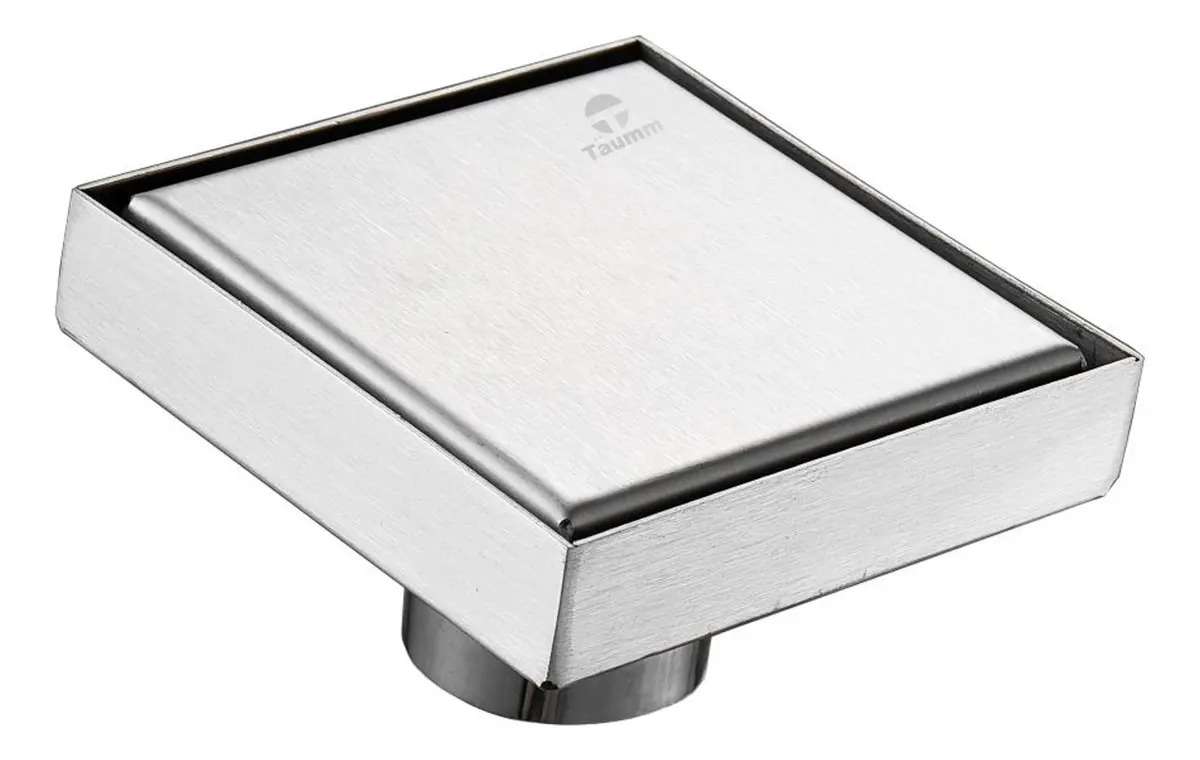 DESAGUE REJILLA TAUMM AL PISO INVISIBLE 10 X 10CM ACERO INOXIDABLE