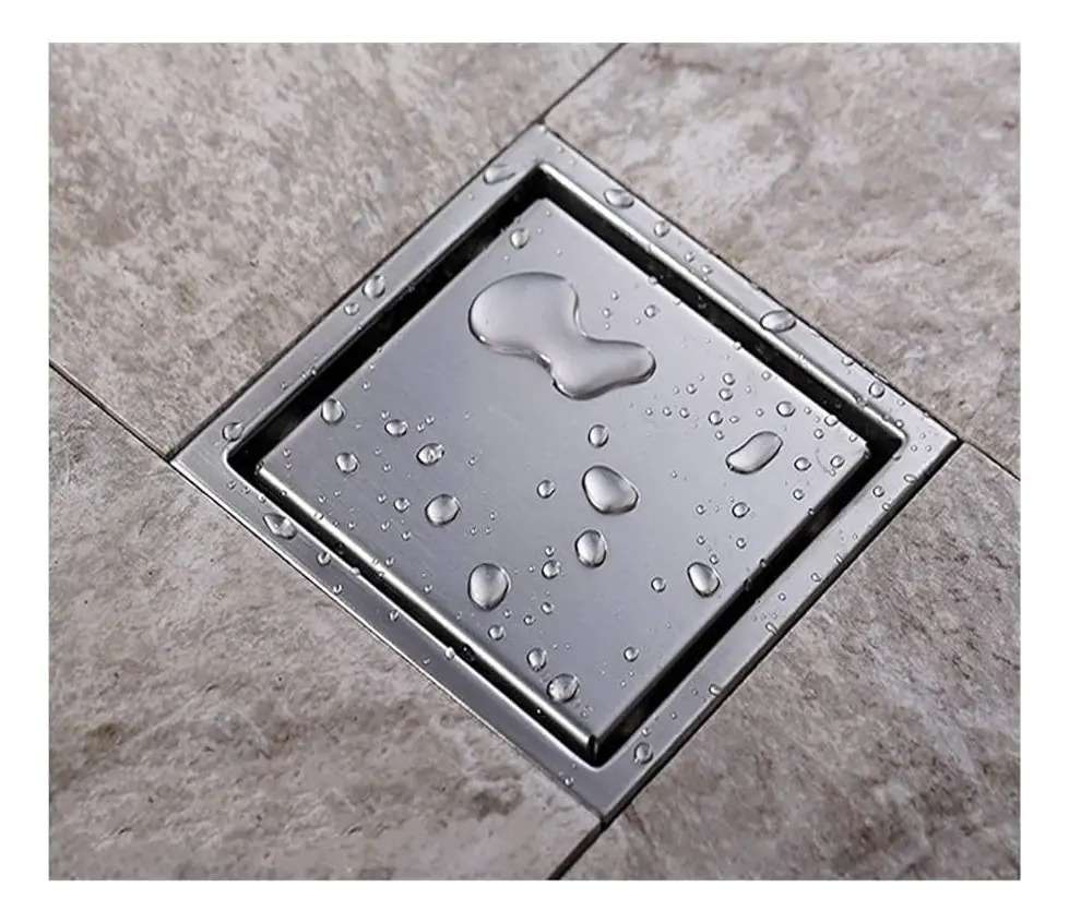 DESAGUE REJILLA TAUMM AL PISO INVISIBLE 10 X 10CM ACERO INOXIDABLE - Imagen 2