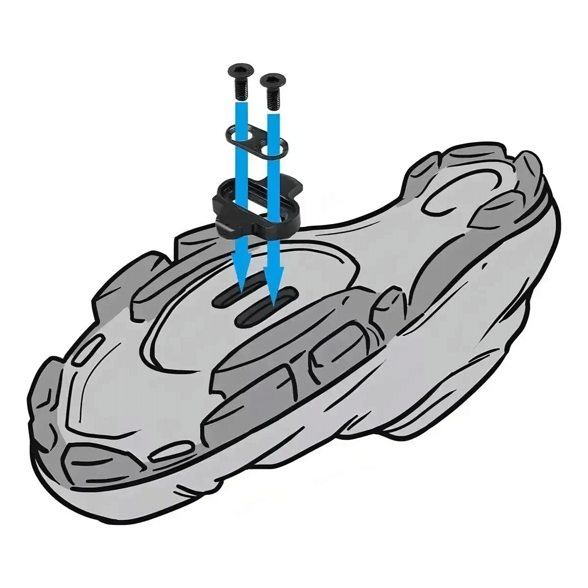 CALAS SHIMANO SM-SH51 SPD CLEAT SET MTB MONTAÑA - Imagen 3