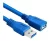 CABLE EXTENSOR USB 3.0 MACHO DE 1.5 METROS COLOR AZUL