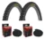 PACK 2 NEUMÁTICOS BICICLETA BEST ARO 26 X 2.50 + CÁMARAS NEGRO