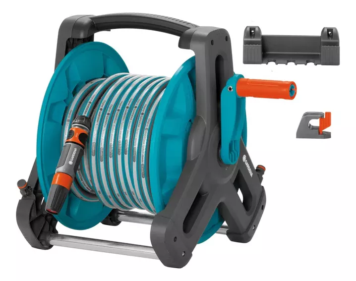 KIT COMPLETO SOPORTE PORTAMANGUERA MURAL RIEGO JARDÍN ROOTS