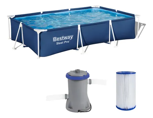 PISCINA BESTWAY STEEL PRO 300X200X0.66M + BOMBA