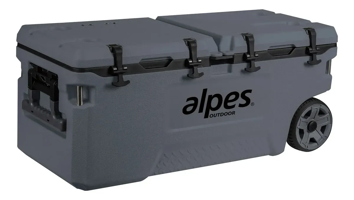 COOLER NEVERA RÍGIDA CON RUEDAS ALPES 120 LITROS